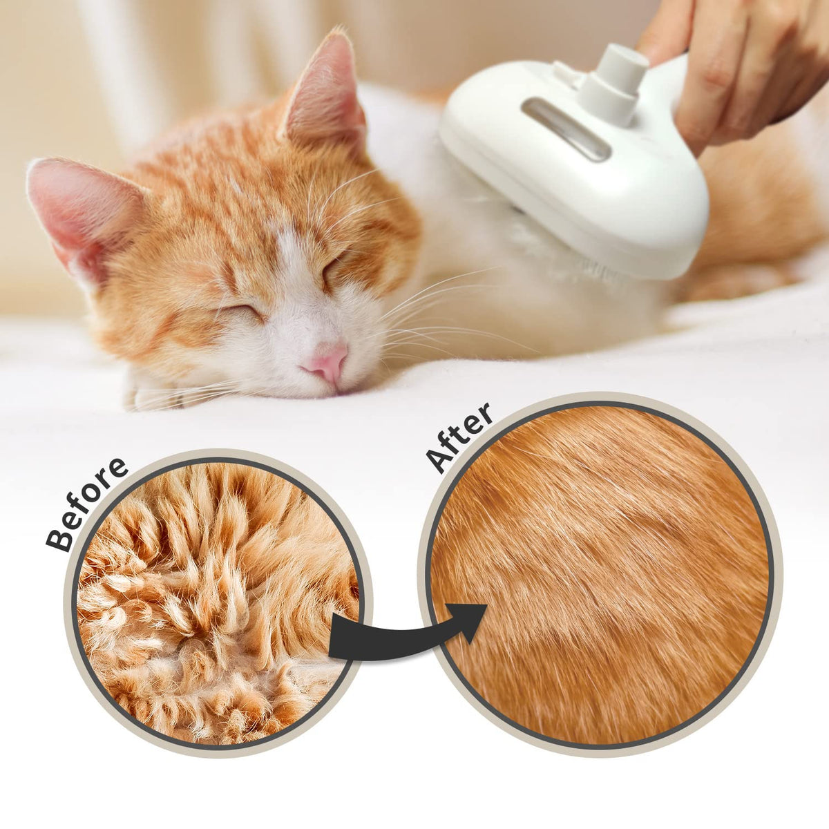 KittyCoves™ 3-In-1 Grooming Steam Brush