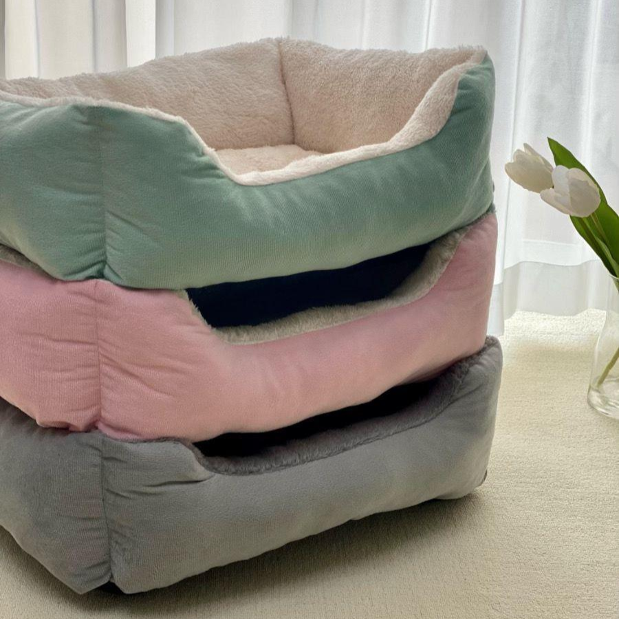 KittyCoves™ Square Cat Bed