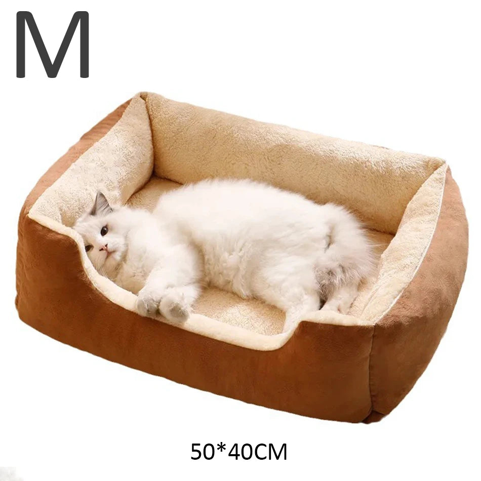 KittyCoves™ Square Cat Bed