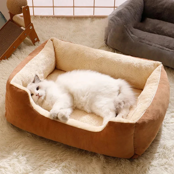 KittyCoves™ Square Cat Bed