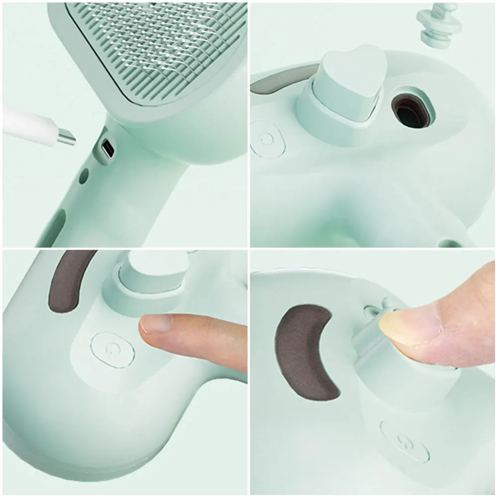 KittyCoves™ 3-In-1 Grooming Steam Brush