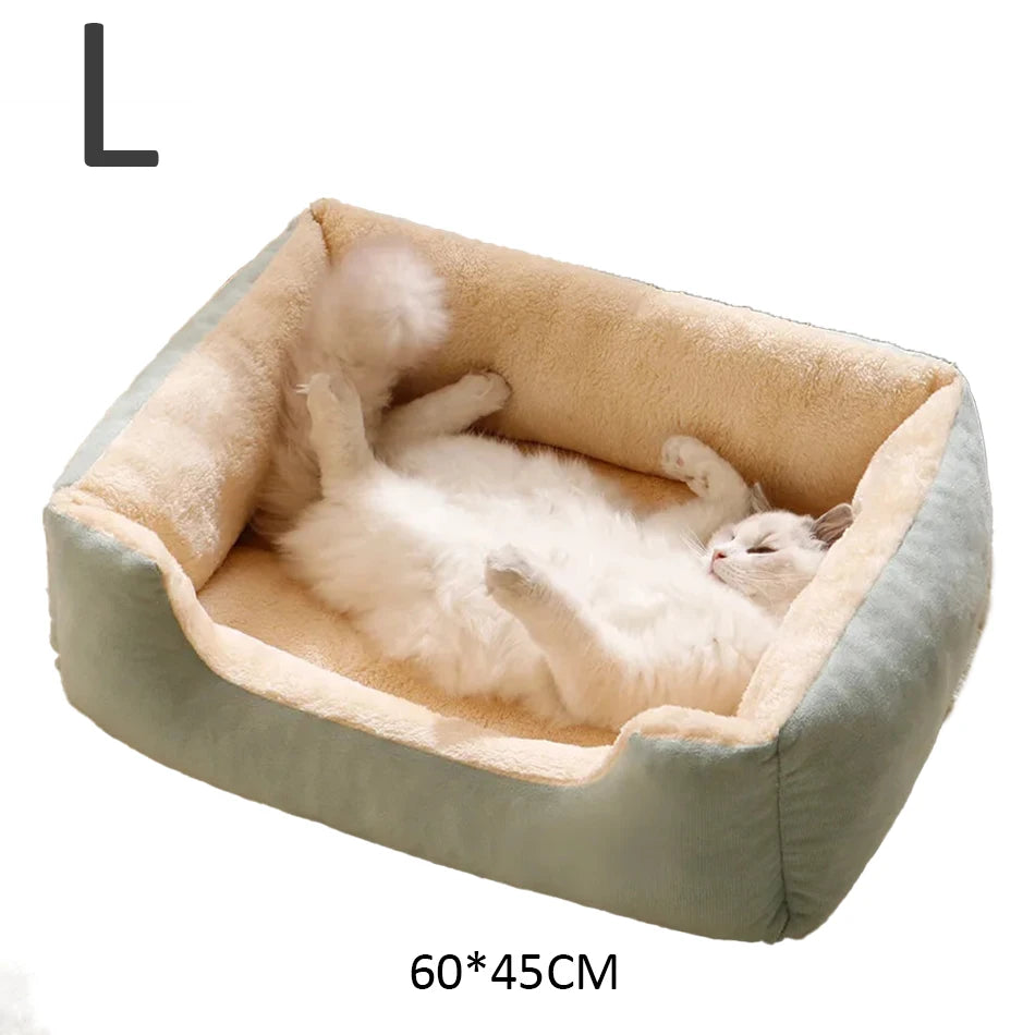 KittyCoves™ Square Cat Bed