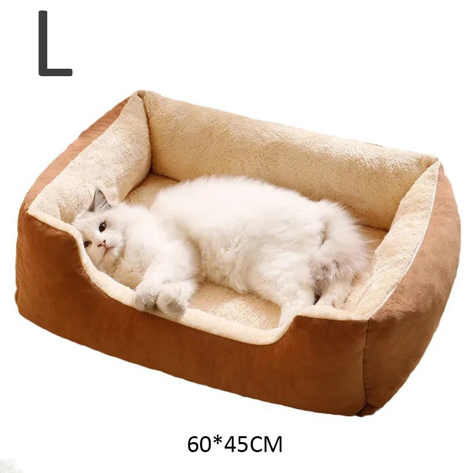 KittyCoves™ Square Cat Bed