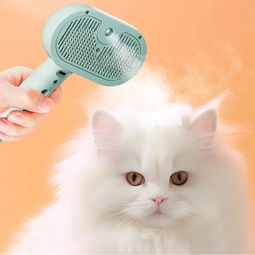 KittyCoves™ 3-In-1 Grooming Steam Brush