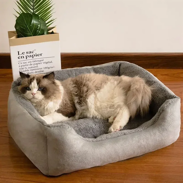 KittyCoves™ Square Cat Bed