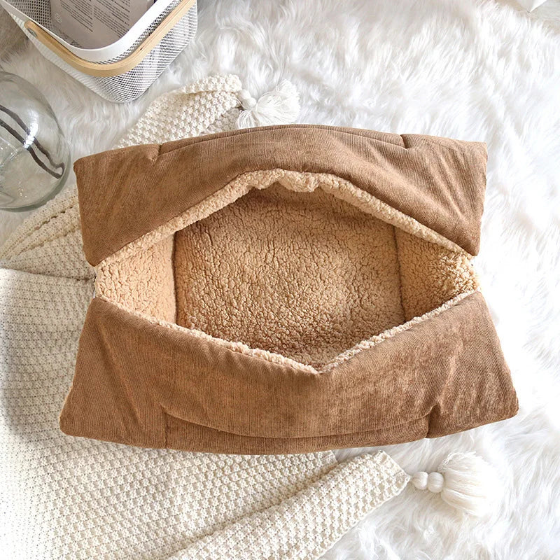 KittyCoves™ Foldable Warm Cat Bed