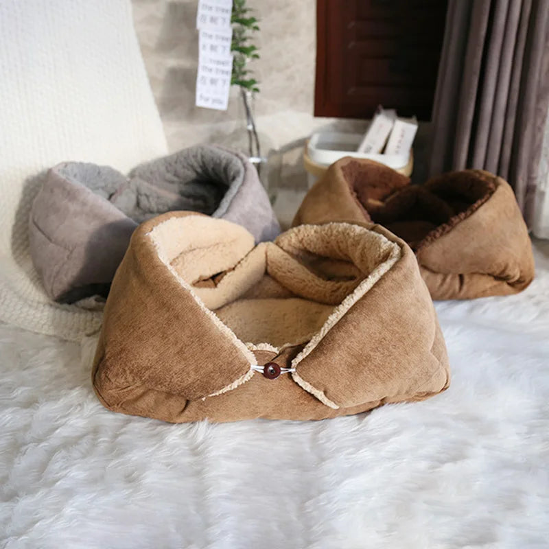 KittyCoves™ Foldable Warm Cat Bed