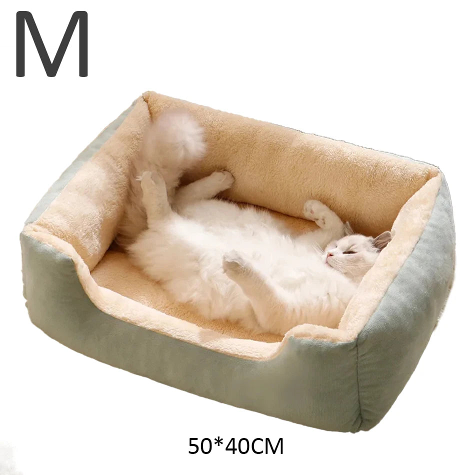 KittyCoves™ Square Cat Bed